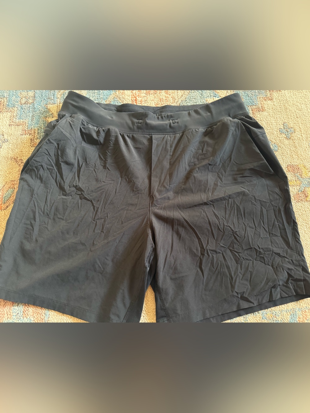 lululemon athletica Black High-Rise Workout Shorts